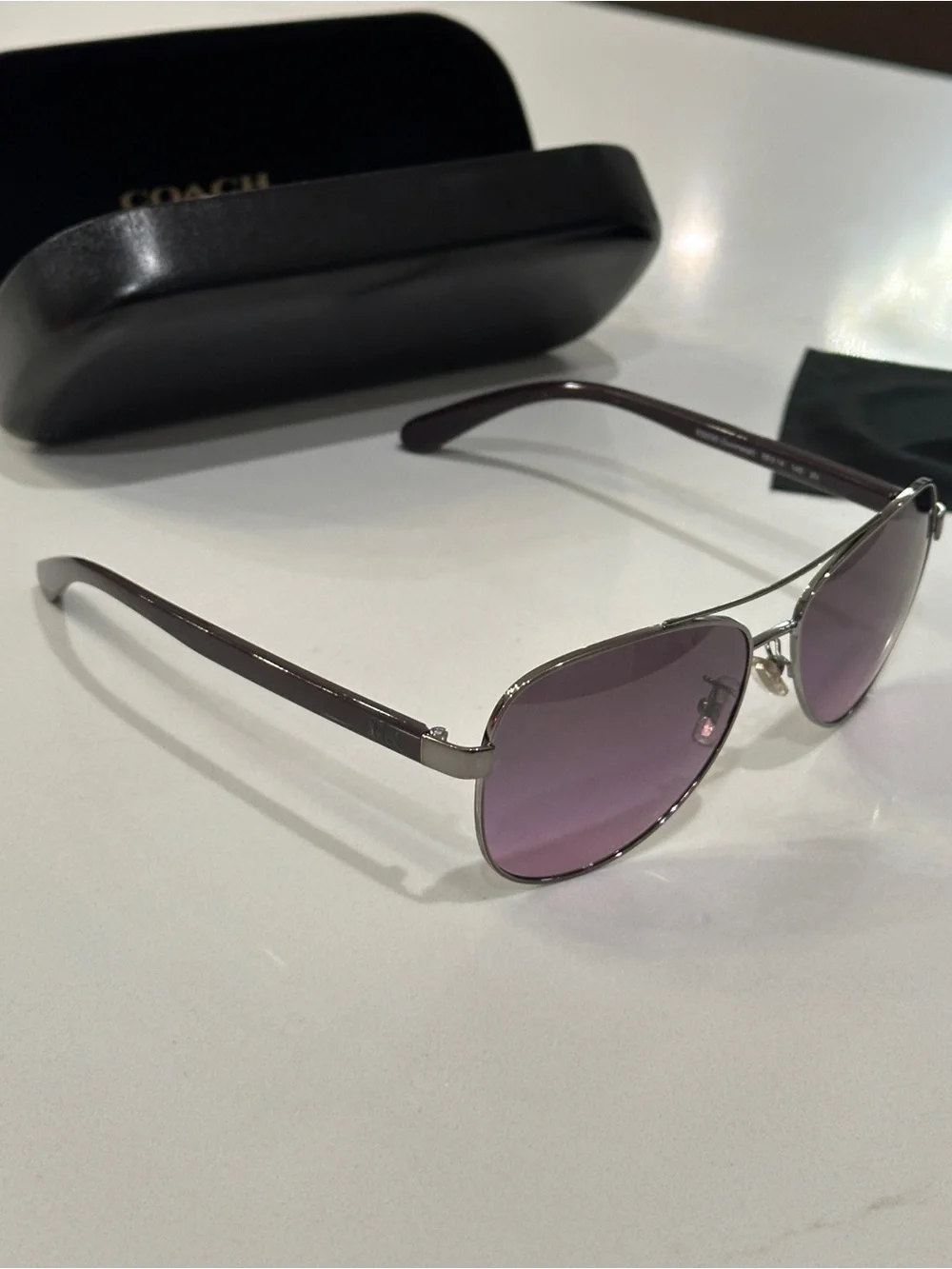 Coach Women’s Sunglasses with Purple Silver